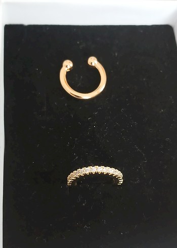 Delik gerektirmeyen sıkıştırmalı conch Earcuff