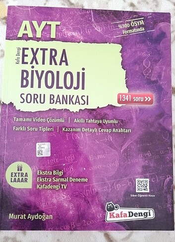 Kafadengi yayınları ayt extra biyoloji soru bankası 