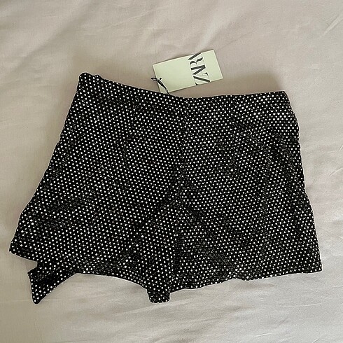 Zara parlak altın etek - Görsel 9