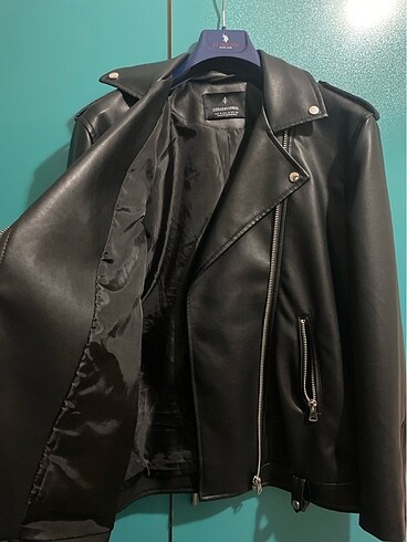 Stradivarius Stradivarıus oversize deri ceket