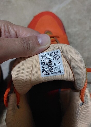 Orijinal Adidas 39 numara erkek basketbol ayakkabı