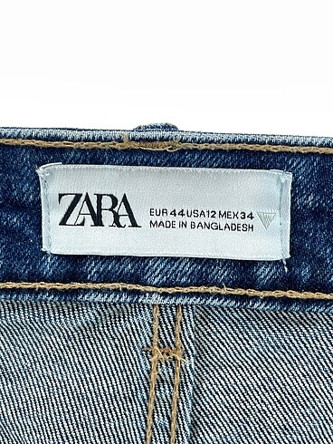 44 Beden mavi Renk Zara Mini Şort %70 İndirimli.
