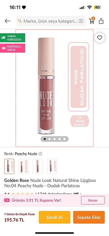 #lip gloss #golden rose #ruj