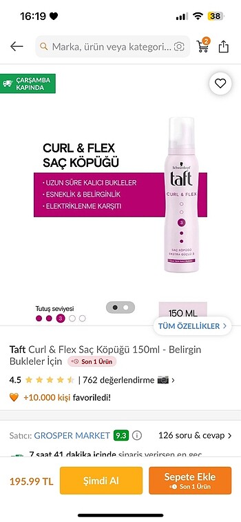 #taft curl #saç bukle belirginleştirici #saç köpüğü # schwarzkop