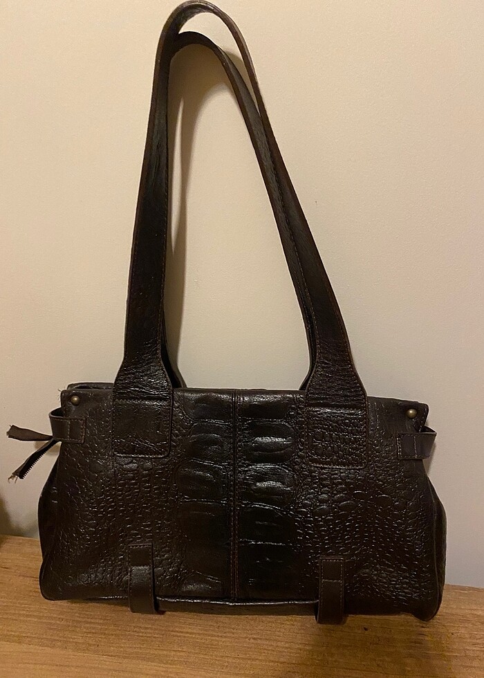 Vintage Kahverengi Çanta - Görsel 2