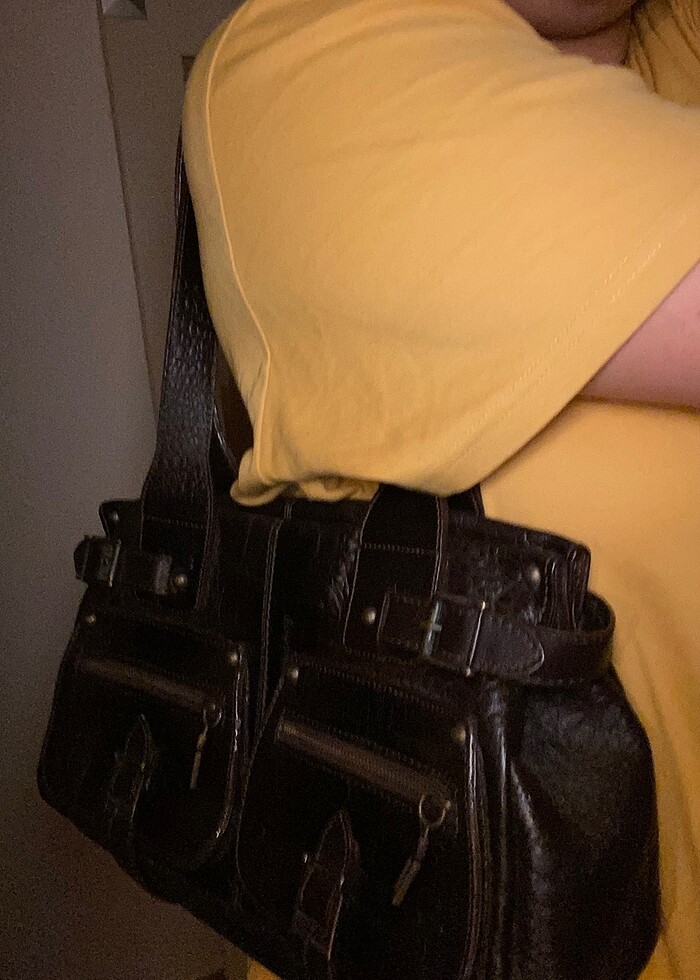 Vintage Kahverengi Çanta - Görsel 4