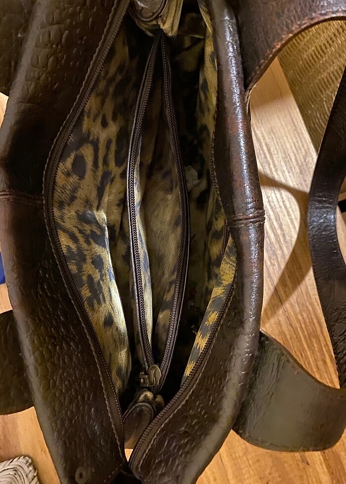 Vintage Kahverengi Çanta - Görsel 3