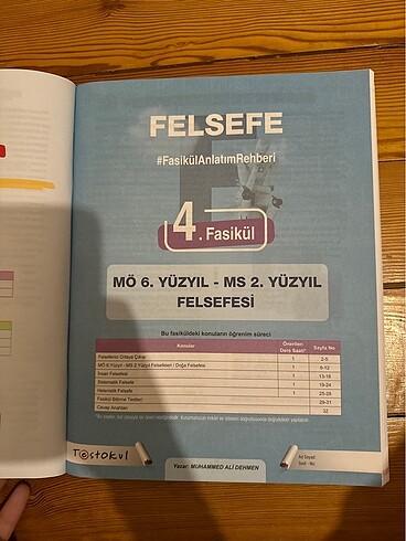  Beden Renk Testokul Yayınları Tyt Felsefe Fasikül