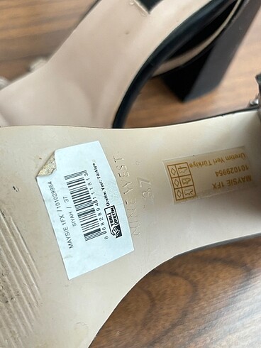37 Beden siyah Renk Nine West topuklu