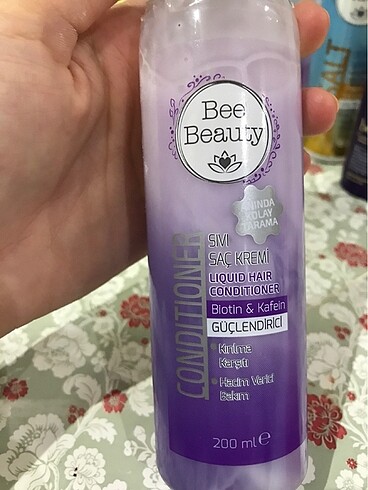  Beden Bee beauty Deniz tuzu spreyi ve sıvı saç kremleri