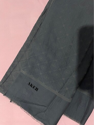 Orjinal Aker gri şal - Görsel 2