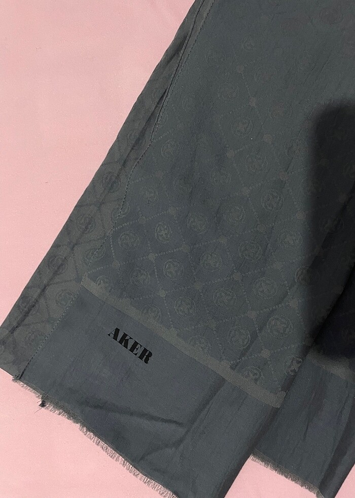 Orjinal Aker gri şal - Görsel 2