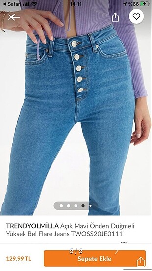 l Beden mavi Renk Mavi jean