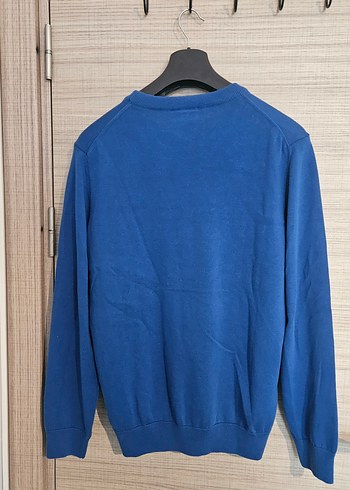 Lacoste Mavi Erkek Triko kazak. sıfır etiketli. orjinal. - Görsel 5