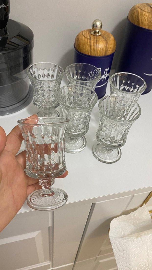 Şeffaf Ayaklı Bardak Seti - Görsel 3