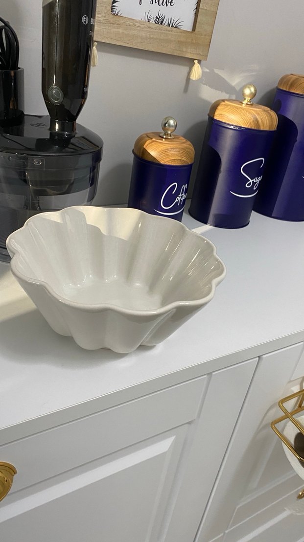 Beyaz Dalgalı Kek Kalıbı - Görsel 2