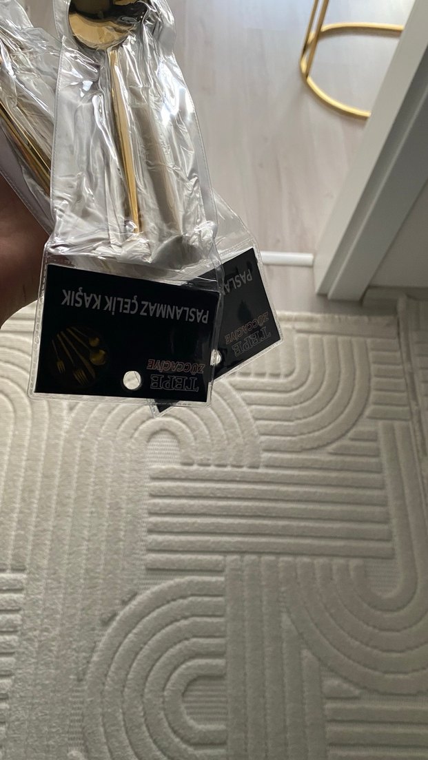 Parlak Altın Renkli Çatal Kaşık Seti - Görsel 3