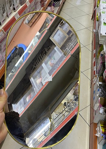 Altın Renk Oval Dekoratif Ayna - Görsel 3
