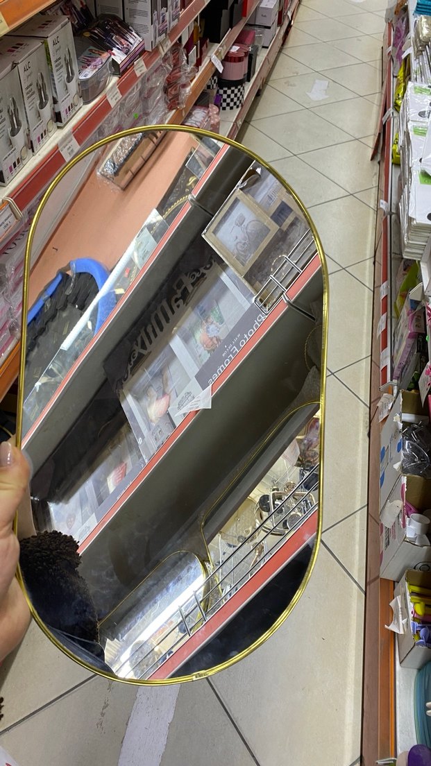 Altın Renk Oval Dekoratif Ayna - Görsel 3