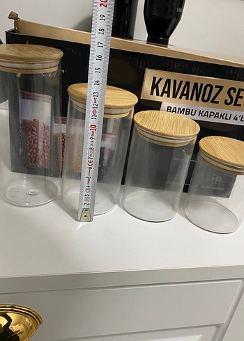Bambu Kapaklı 4'lü Kavanoz Seti - Görsel 4