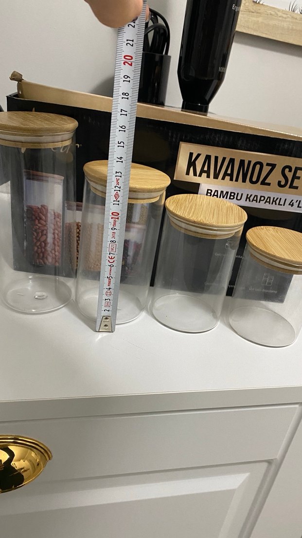 Bambu Kapaklı 4'lü  Kavanoz Seti - Görsel 4