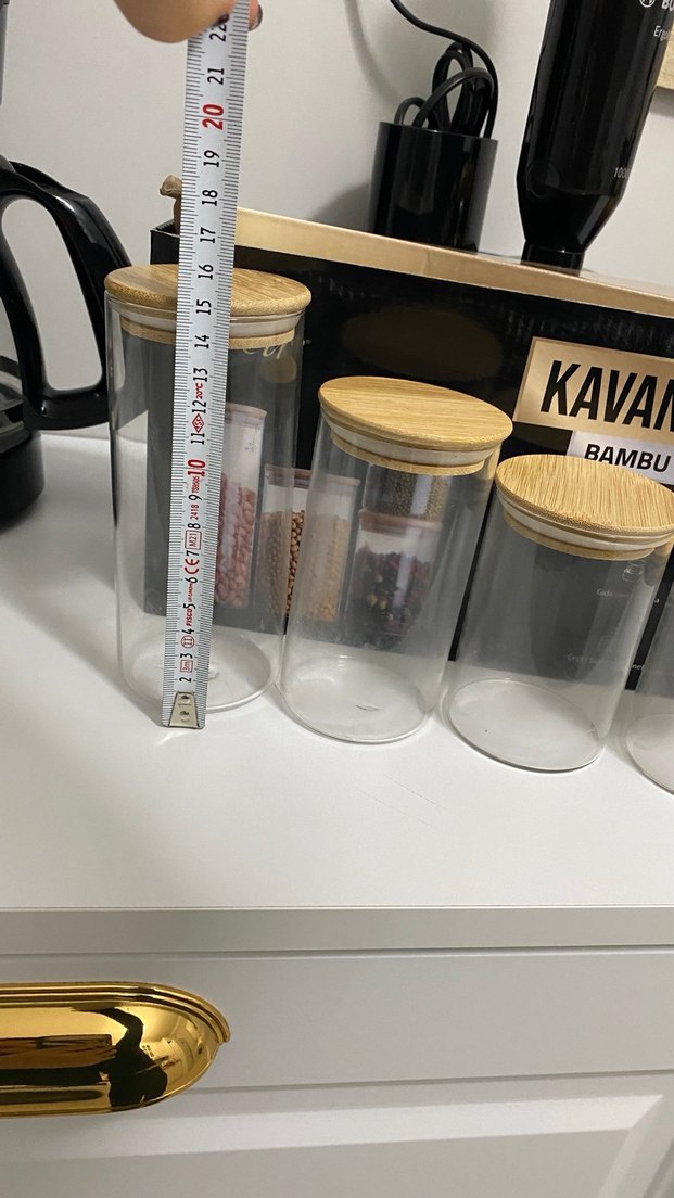 Bambu Kapaklı 4'lü  Kavanoz Seti - Görsel 3