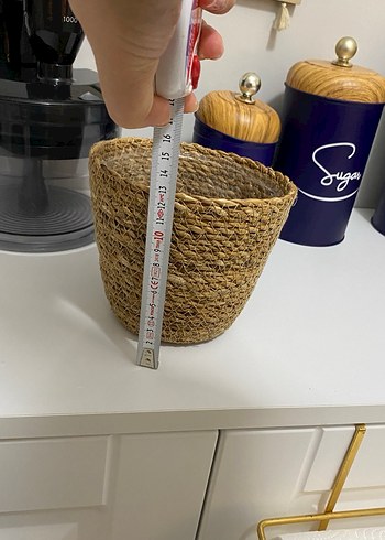 Kahverengi Hasır Sepet - Görsel 3