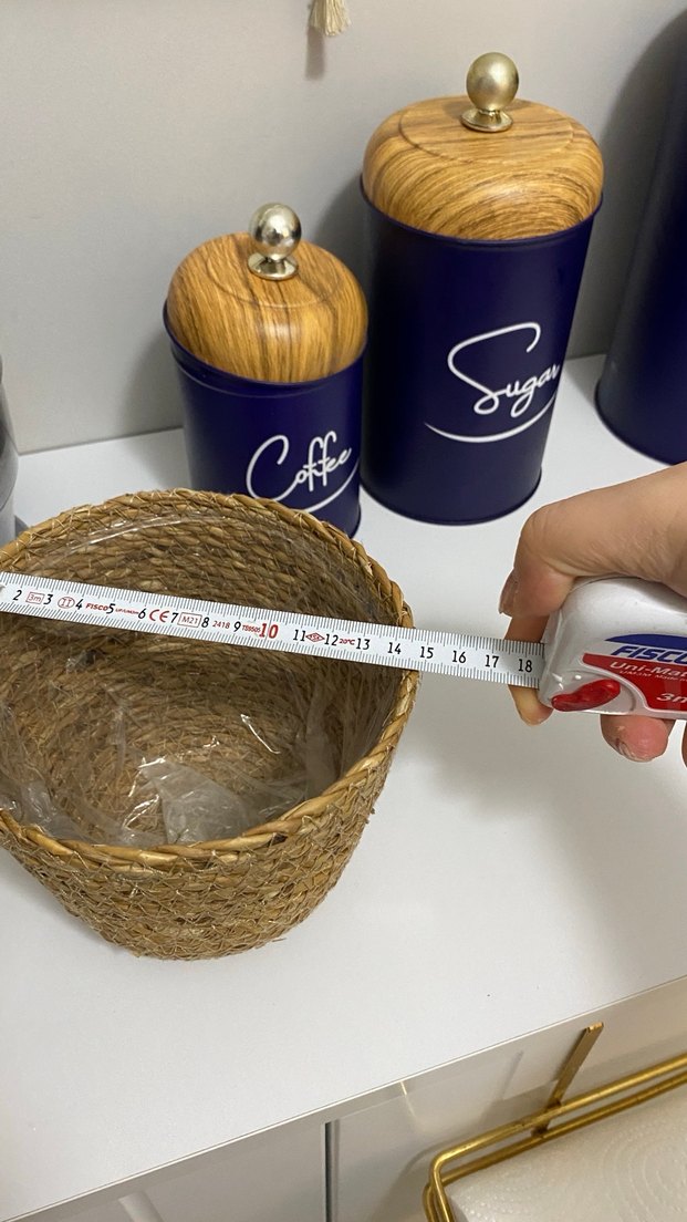 Kahverengi Hasır Sepet - Görsel 2