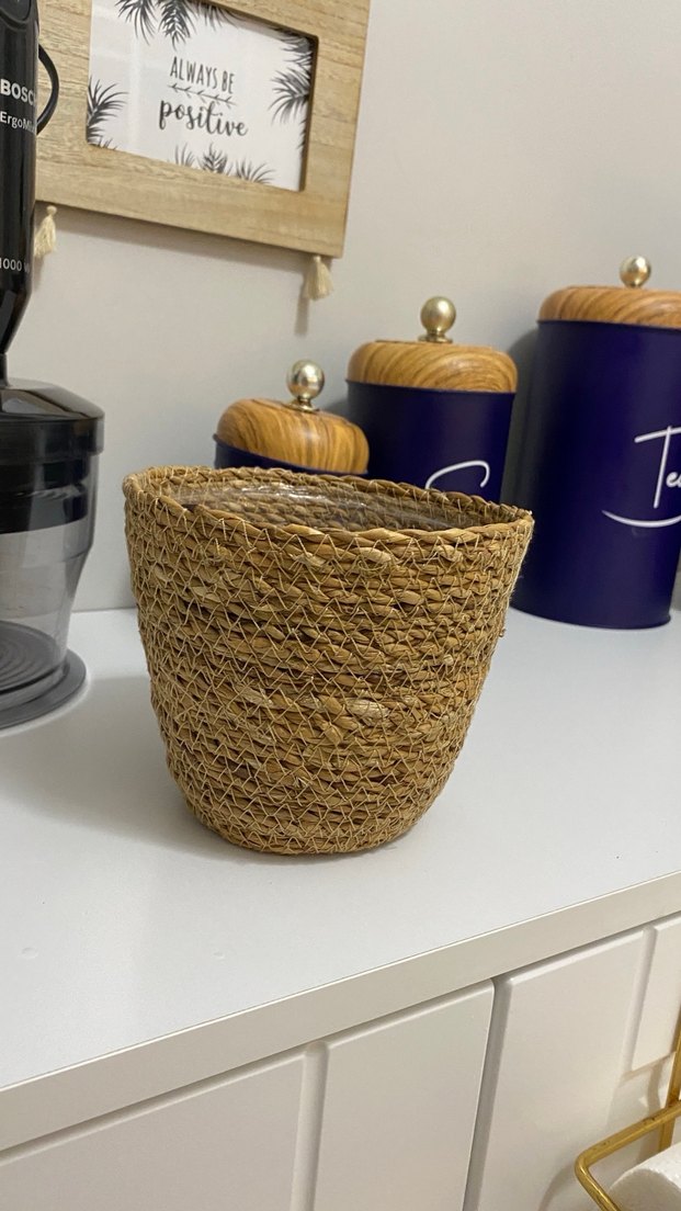 Kahverengi Hasır Sepet - Görsel 4