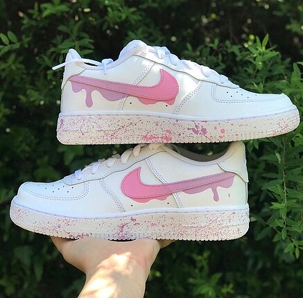 Özel Tasarım Pembe Nike Air Force