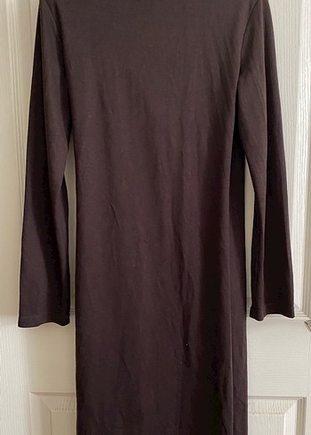 Zara Uzun Kollu kahverengi bağlamalı tunik