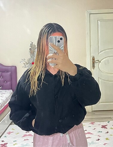 Diğer Bomber siyah ceket