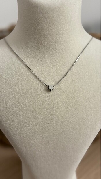 Gümüş Yıldız Kolye - Görsel 2