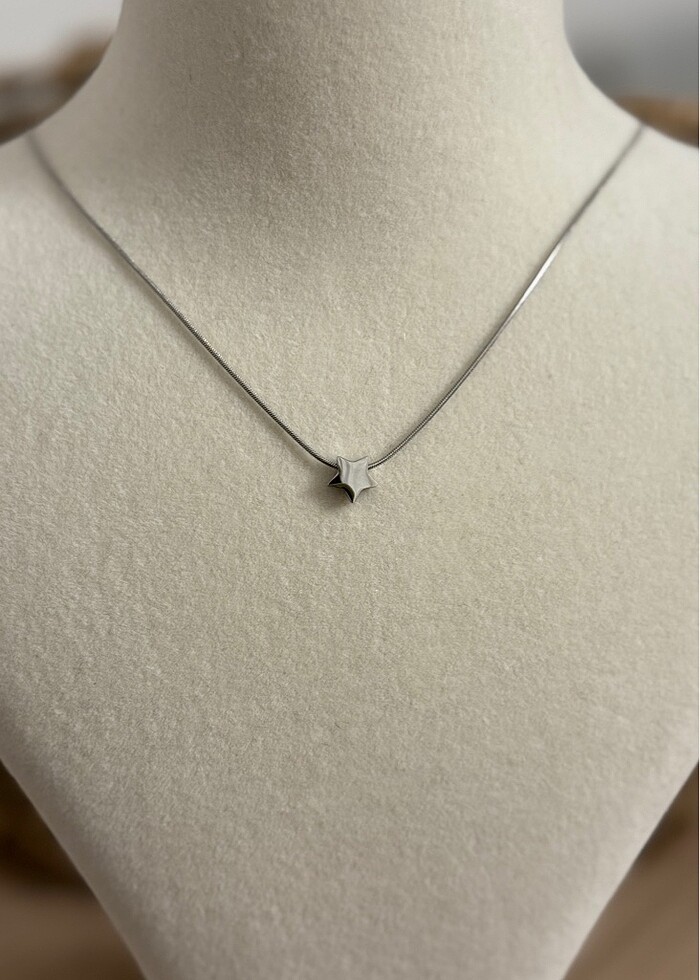 Gümüş Yıldız Kolye - Görsel 2