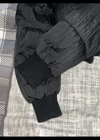 Mavi şişme mont - Görsel 4