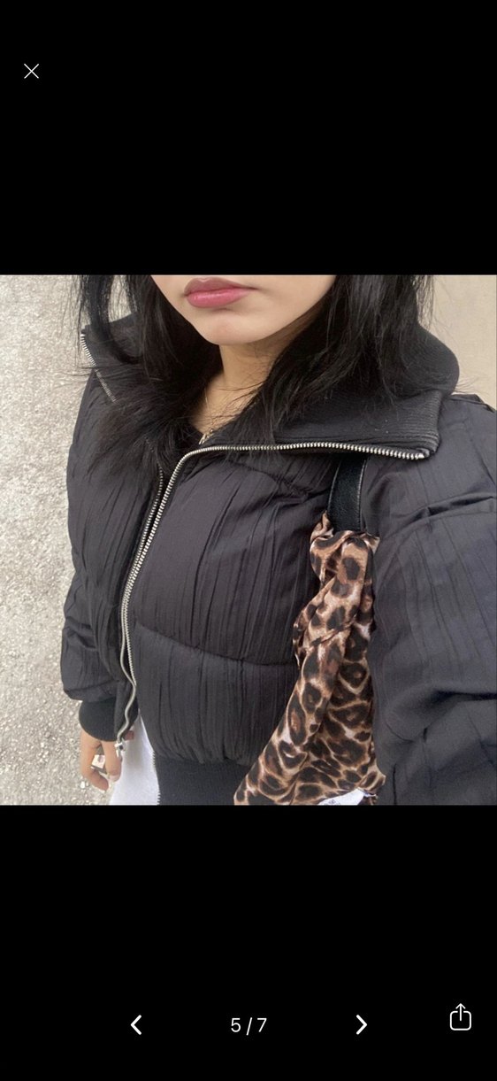 Mavi şişme mont - Görsel 5