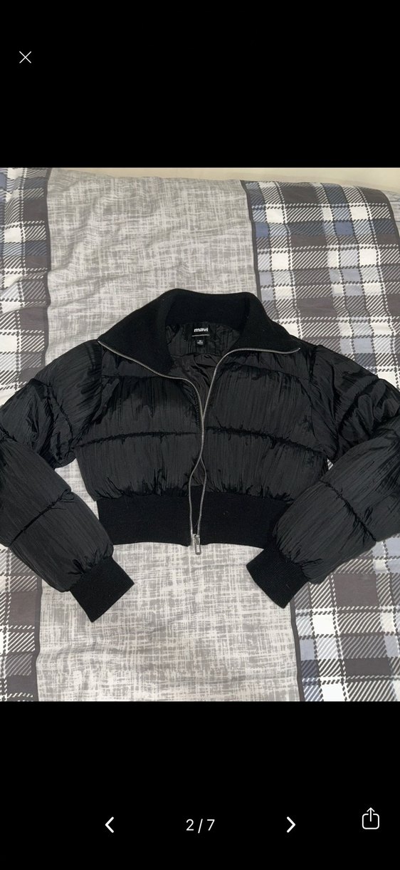 Mavi şişme mont - Görsel 2