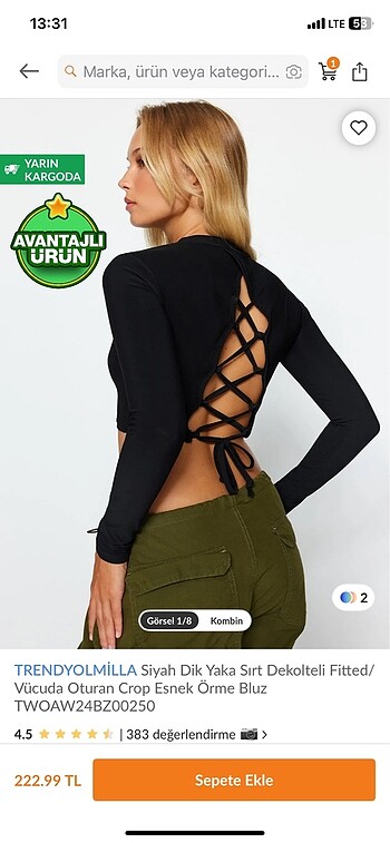 Buzgu desenli crop
