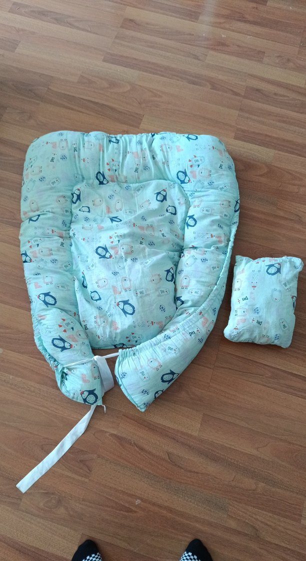 Turkuaz Desenli Bebek Uyku Seti - Görsel 2