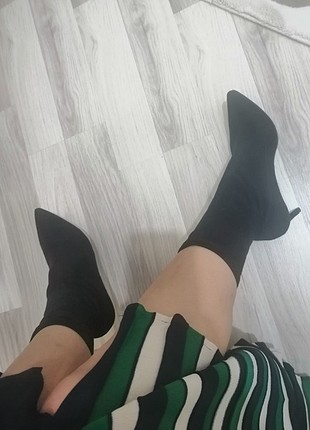 Siyah çorap bot