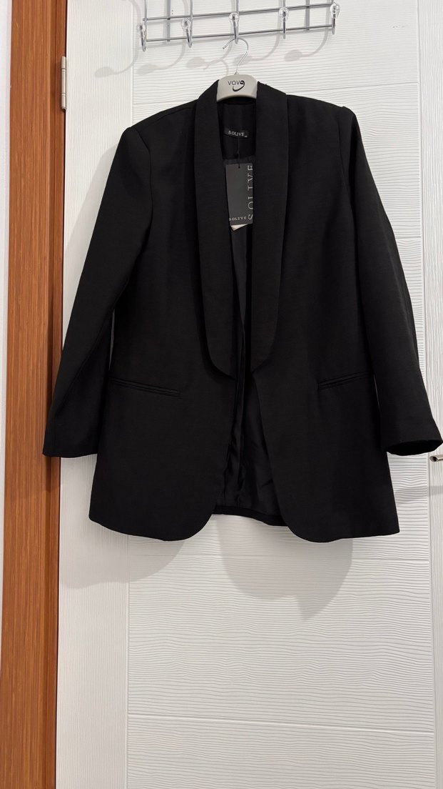 Siyah Kadın Blazer Ceket - Görsel 2