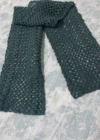 Gri Örgü Kadın Şal - Görsel 2