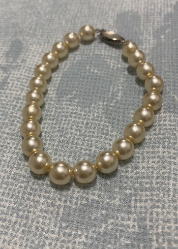 Krem renk Parlak Boncuklu Midi bileklik - Görsel 3