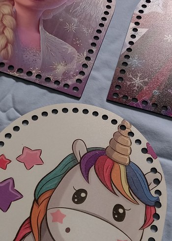 Çocuklar için Baskılı ahşap çanta Aksesuarları - Görsel 3