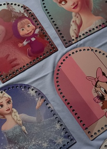 Çocuklar için Baskılı ahşap çanta Aksesuarları - Görsel 6