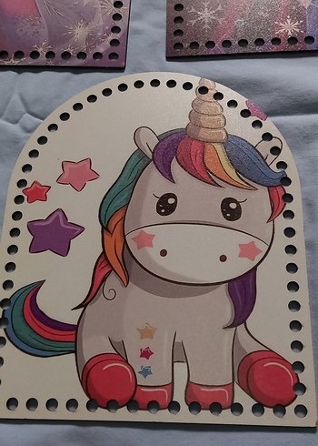 Çocuklar için Baskılı ahşap çanta Aksesuarları - Görsel 8