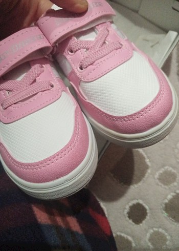 Kız Çocuk Pembe Cırtlı Spor Ayakkabı - Görsel 4