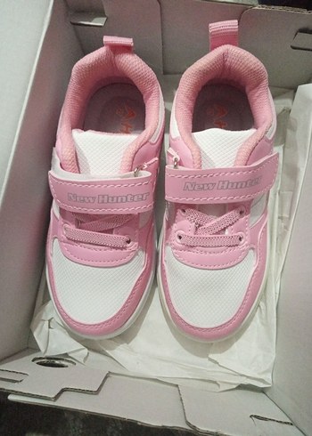 Kız Çocuk Pembe Cırtlı Spor Ayakkabı - Görsel 8