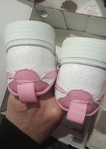 Kız Çocuk Pembe Cırtlı Spor Ayakkabı - Görsel 5
