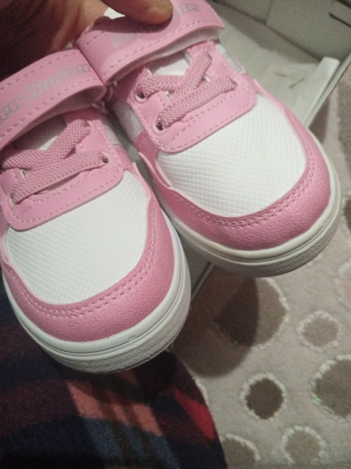 Kız Çocuk Pembe Cırtlı Spor Ayakkabı - Görsel 4